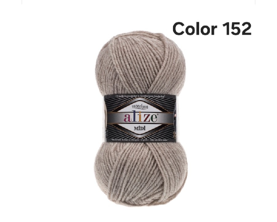 ALİZE SUPERLANA MİDİ COLOR 152-BEJ