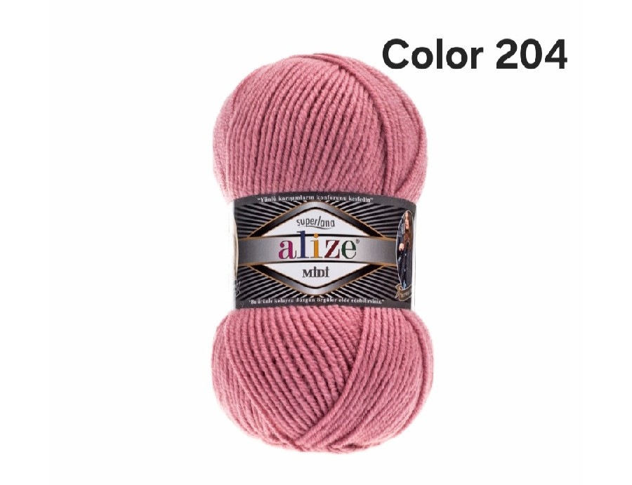 ALİZE SUPERLANA MİDİ COLOR 204-PEMBE