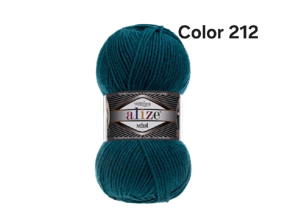 ALİZE SUPERLANA MİDİ COLOR 212-PETROL