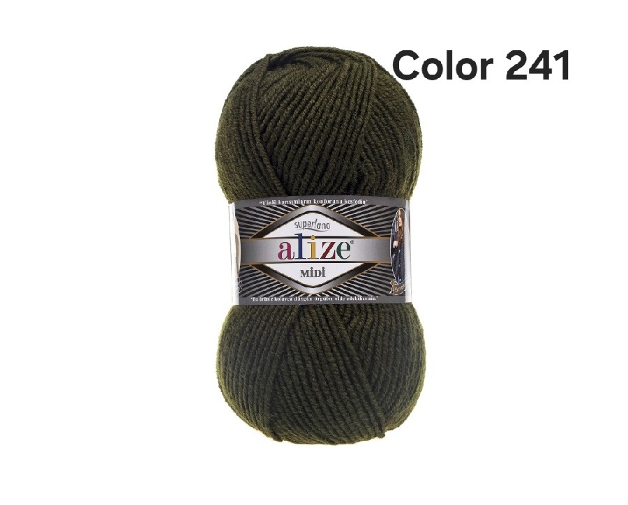 ALİZE SUPERLANA MİDİ COLOR 241-KOYU ORMAN