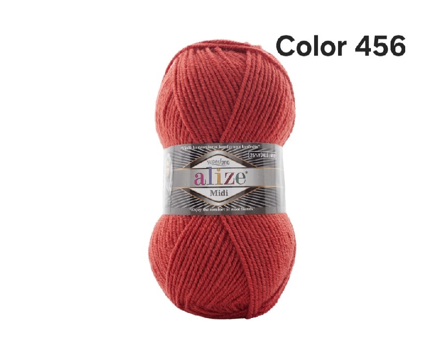 ALİZE SUPERLANA MİDİ COLOR 456-KİREMİT