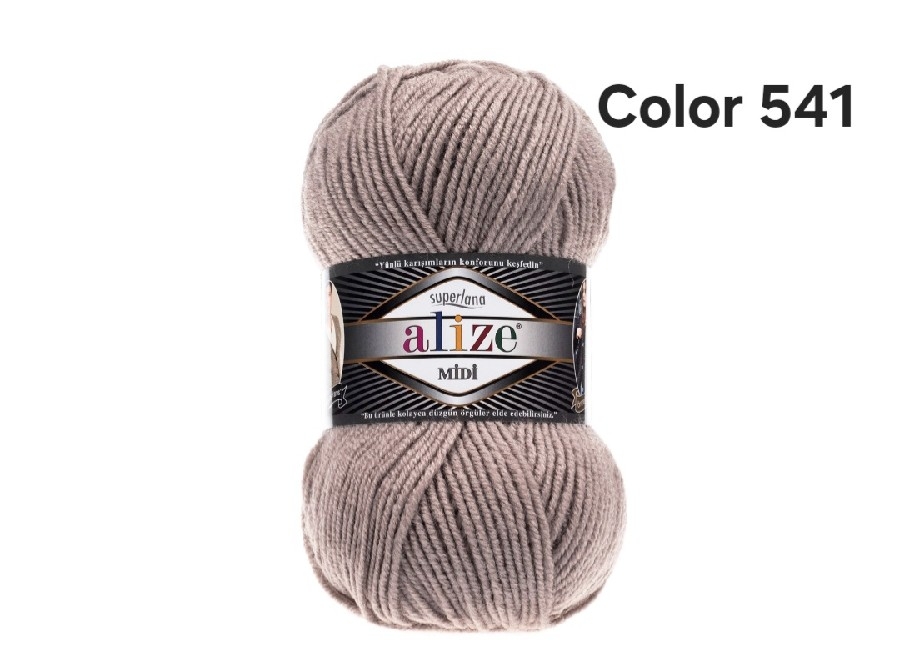 ALİZE SUPERLANA MİDİ COLOR 541-VİZON