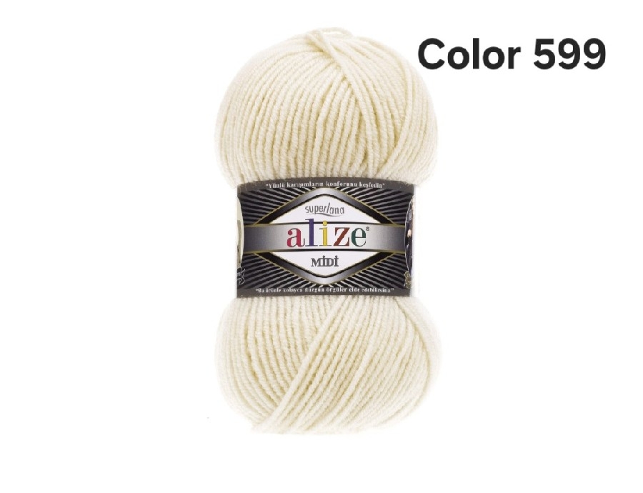 ALİZE SUPERLANA MİDİ COLOR 599-FİL DİŞİ