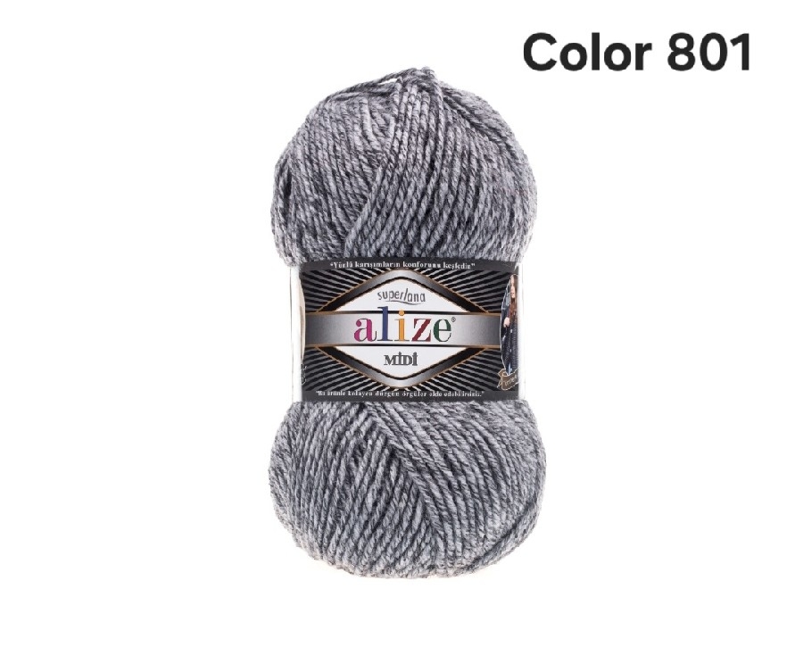ALİZE SUPERLANA MİDİ COLOR 801-JASPE GRİ