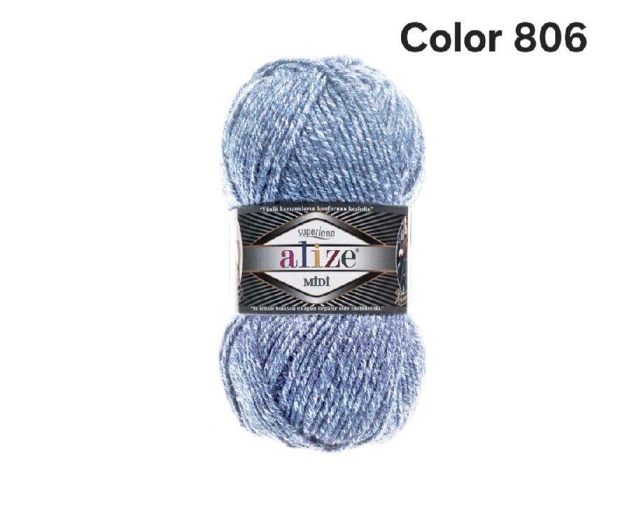 ALİZE SUPERLANA MİDİ COLOR 806-JASPE MAVİ