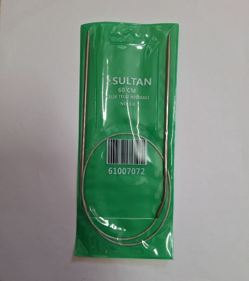 SULTAN MİSİNALI YUVARLAK 60 CM 3.00 NUMARA ŞİŞ