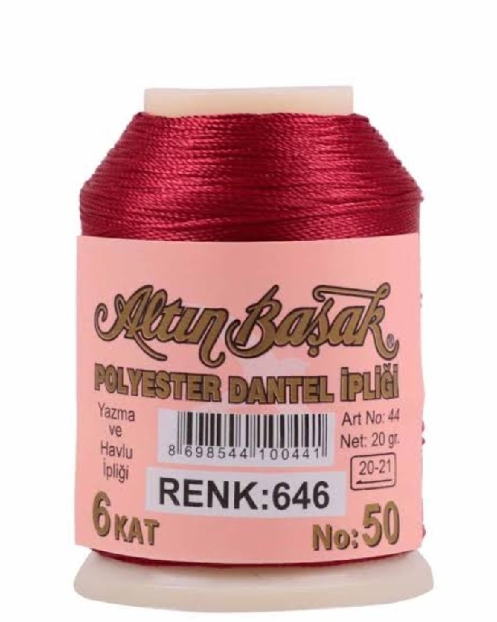ALTINBAŞAK YAZMA OYA İPLİKLERİ RENK 646