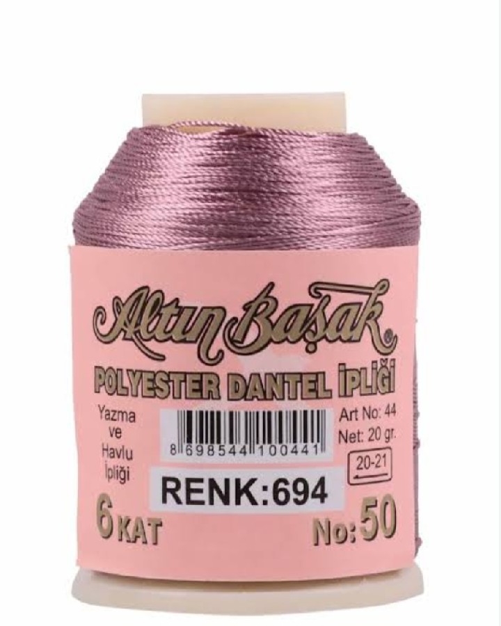 ALTINBAŞAK YAZMA OYA İPLİKLERİ RENK 694