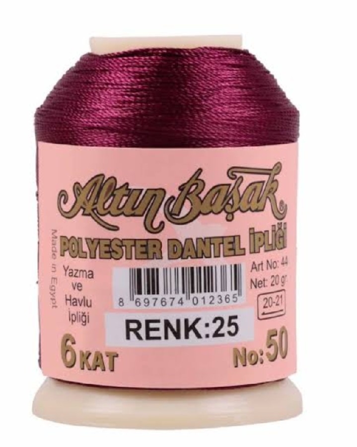 ALTINBAŞAK YAZMA OYA İPLİKLERİ RENK 25