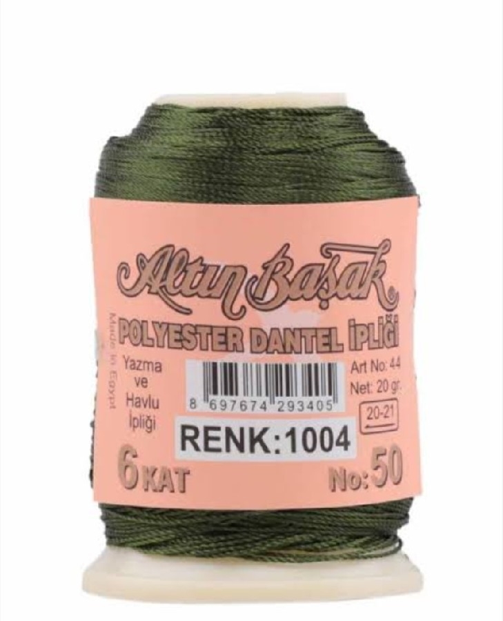 ALTINBAŞAK YAZMA OYA İPLİKLERİ RENK 1004
