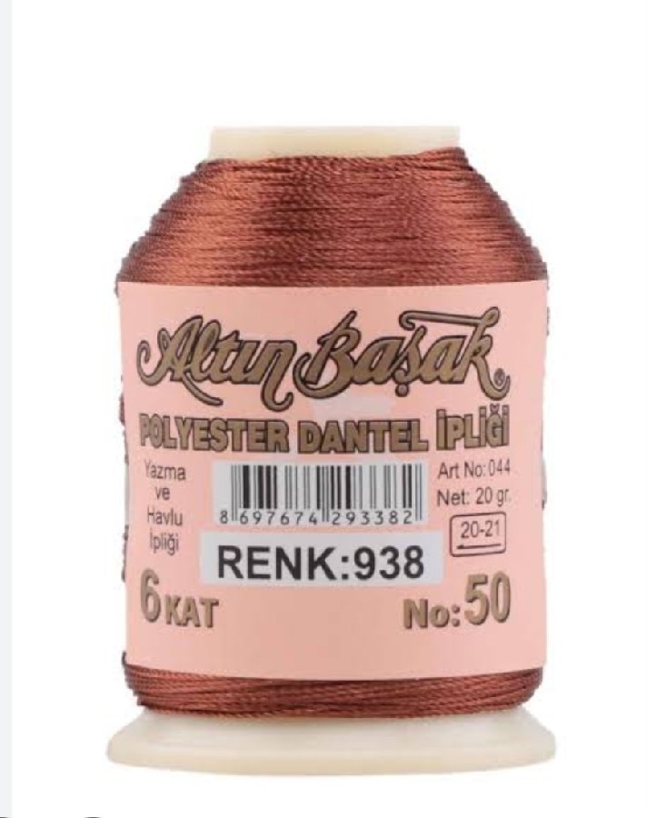 ALTINBAŞAK YAZMA OYA İPLİKLERİ RENK 938