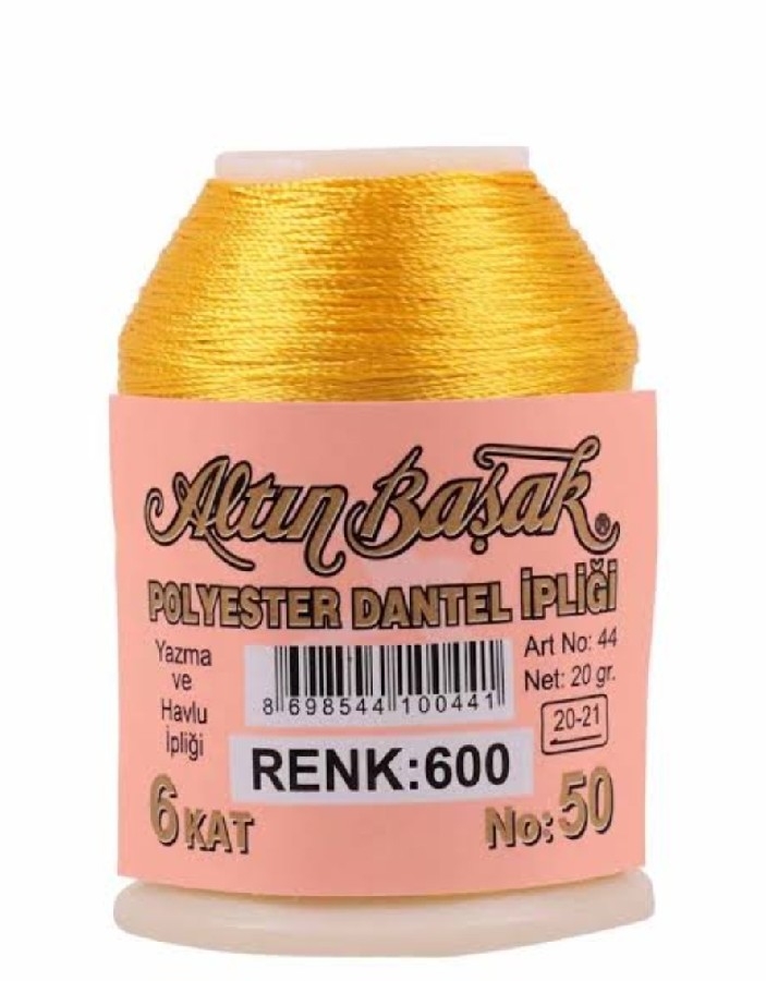 ALTINBAŞAK YAZMA OYA İPLİKLERİ RENK 600