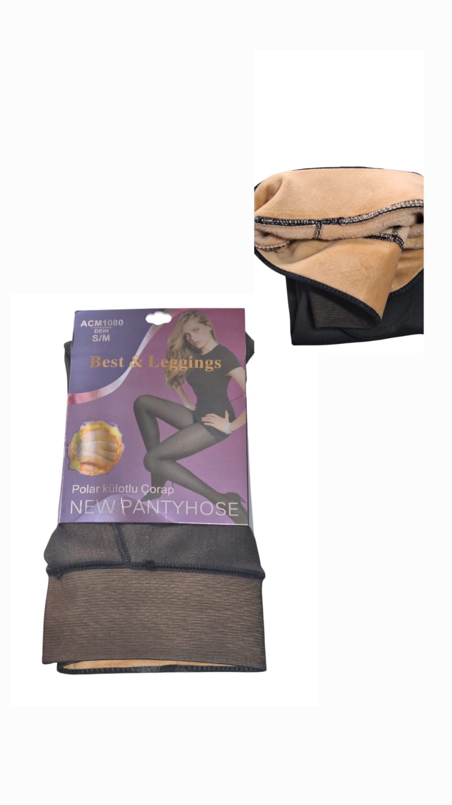 BEST&LEGGİNGS POLAR KÜRKLÜ ÇORAP