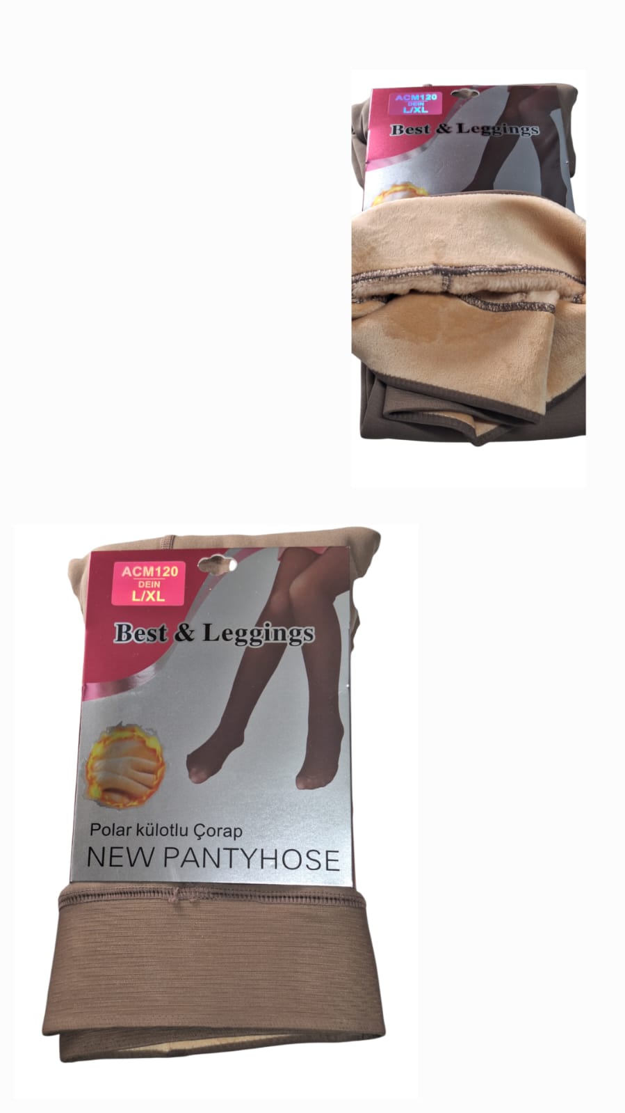 BEST&LEGGİNGS POLAR KÜRKLÜ ÇORAP TEN