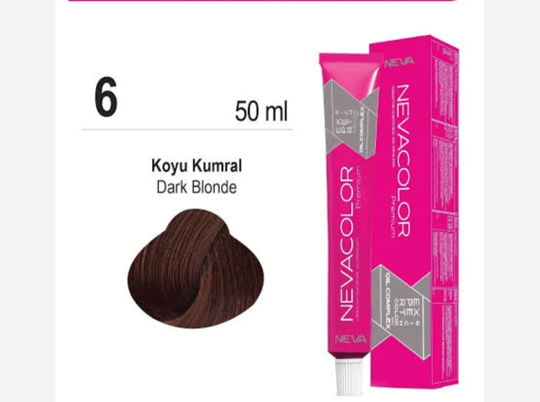 NEVACOLOR KOYU KUMRAL SAÇ BOYASI 6 NUMARA