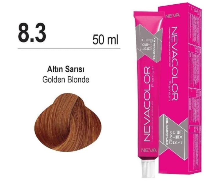 NEVACOLOR ALTIN SARISI SAÇ BOYASI 8.3 NUMARA