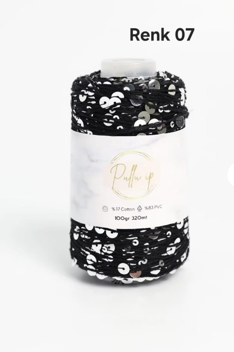 PULLU İP COLOR 07-SİYAH