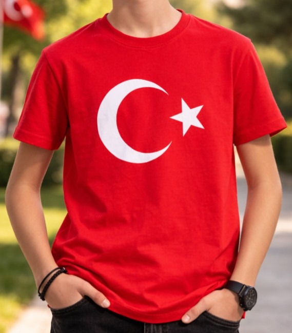 TÜRK BAYRAKLI TİŞÖRT 13-16 YAŞ