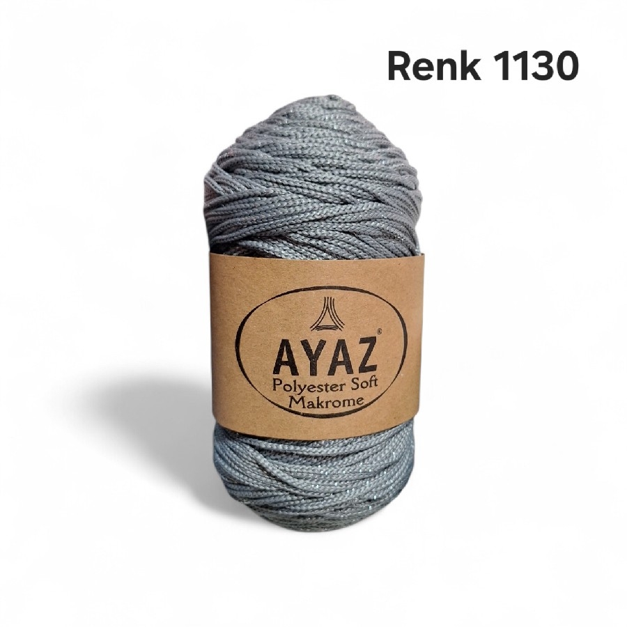 AYAZ POLYESTER SOFT MAKROME SİMLİ RENK 1130 GRİ