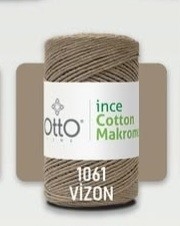 OTTO İNCE COTTON MAKROME İPİ RENK 1061 VİZON