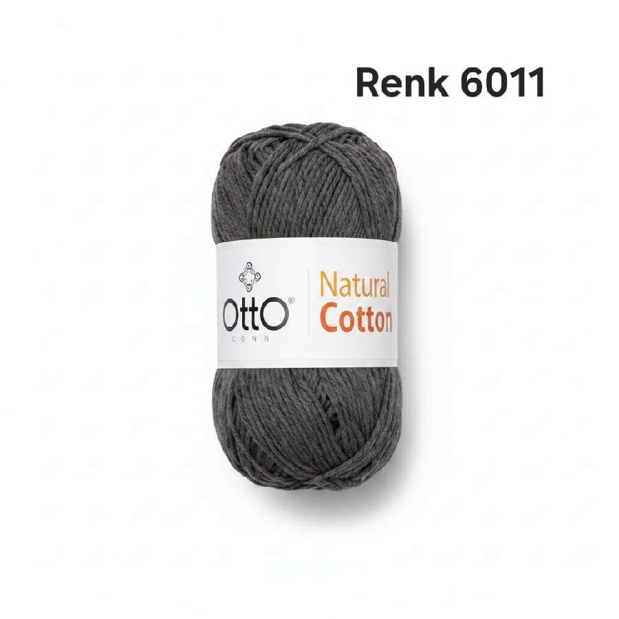 OTTO NATURAL COTTON İPİ RENK 6011 KOYU GRİ