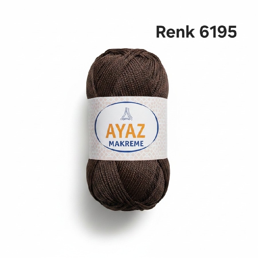 AYAZ MAKROME İPİ RENK 6195 KAHVE