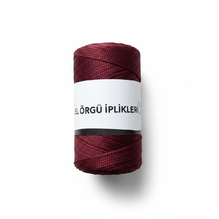 EL ÖRGÜ İPLİKLERİ MAKROME-BORDO